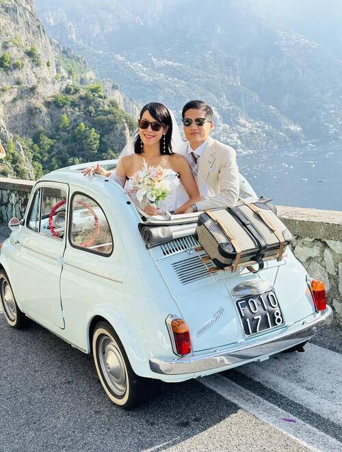 Noleggio Fiat 500 per matrimoni a Sorrento e Amalfi