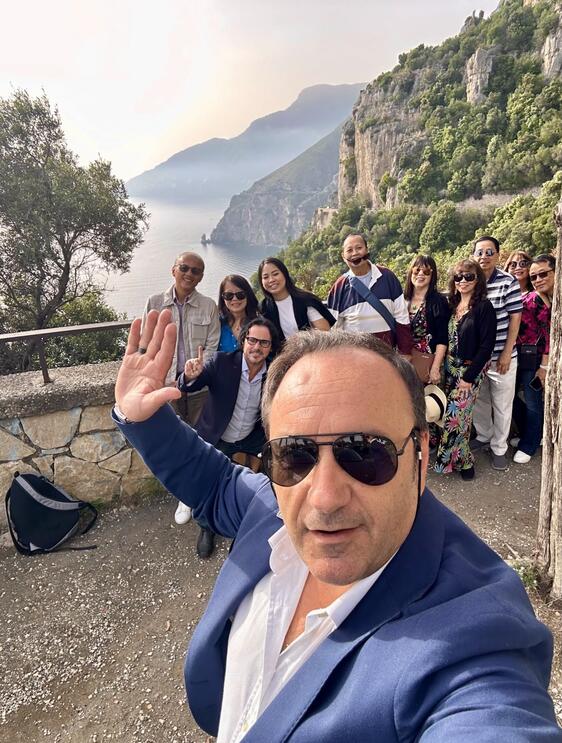 Rino the Best tour guy for your day trip to positano sorrento pompeii-6