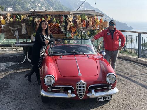 Alfa Romeo Giuletta per il servizio fotografico del vostro matrimonio in Costiera Amalfitana-3